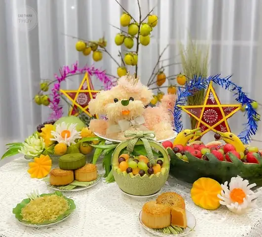 Cách Trang Trí Mâm Cỗ Trung Thu Đơn Giản