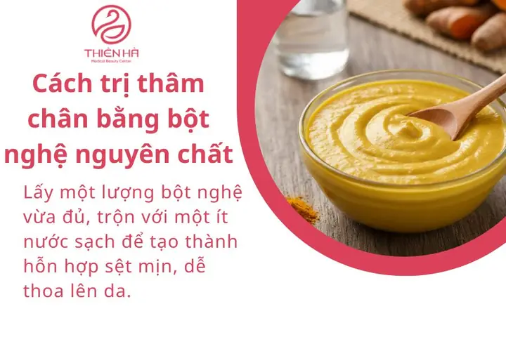 Cách Trị Thâm Bằng Bột Nghệ