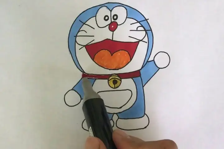 Cách Vẽ Doraemon Đơn Giản Nhất