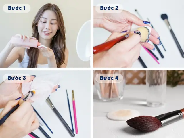 Cách Vệ Sinh Cọ Rửa Mặt