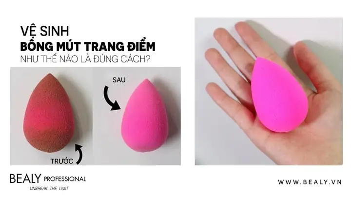Cách Vệ Sinh Mút Trang Điểm