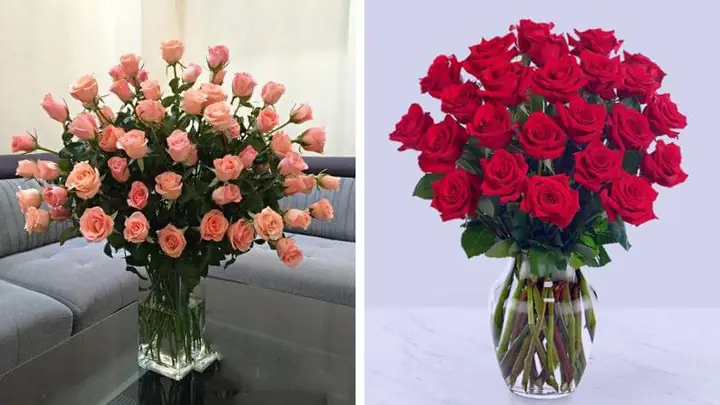 Cắm Hoa Hồng Để Bàn Đẹp