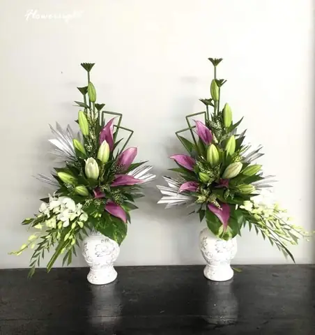Cắm Hoa Ly Bàn Thờ Đẹp