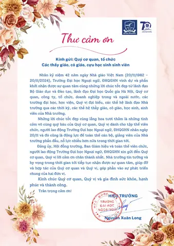 Cảm Ơn Thầy Cô 20 11