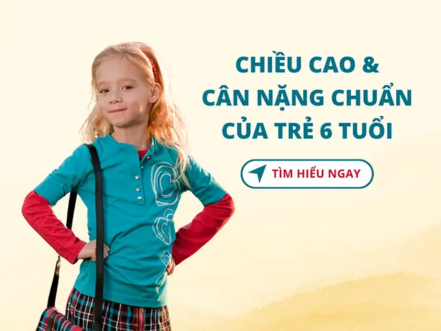 Cân Nặng Chuẩn Của Trẻ 6 Tuổi