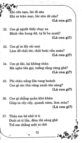 Câu Đố Văn Học Dân Gian