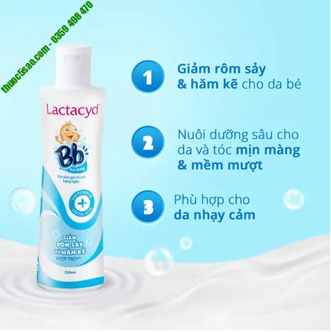 Chai Tắm Trị Rôm Sảy Cho Bé