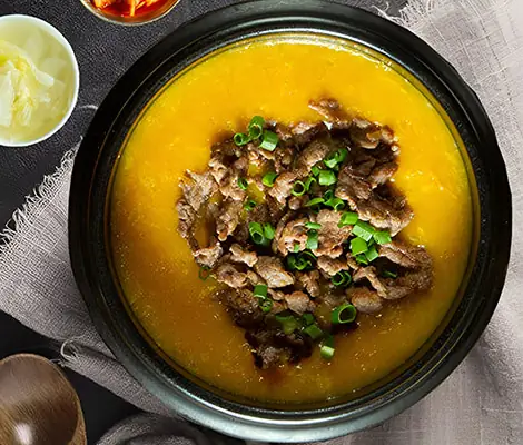 Cháo Bí Đỏ Thịt Bò Cho Người Ốm