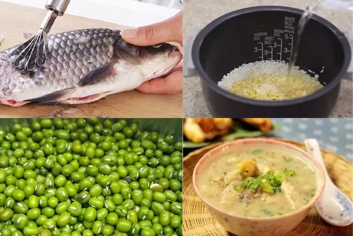 Cháo Cá Chép Đậu Xanh Cho Bé