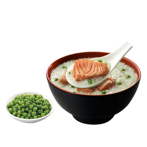 Cháo Cá Hồi Đậu Hà Lan
