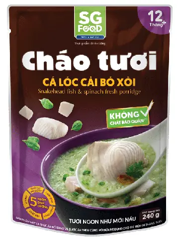 Cháo Cá Lóc Cải Bó Xôi