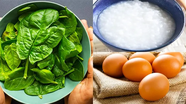 Cháo Cải Bó Xôi Thịt Gà