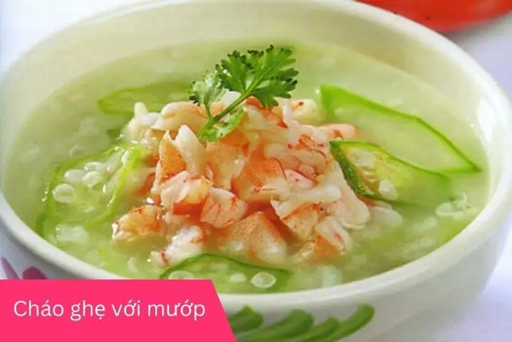 Cháo Ghẹ Nấu Với Rau Củ Gì