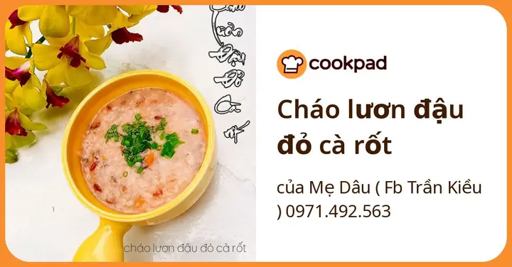 Cháo Lươn Đậu Đỏ Cho Bé
