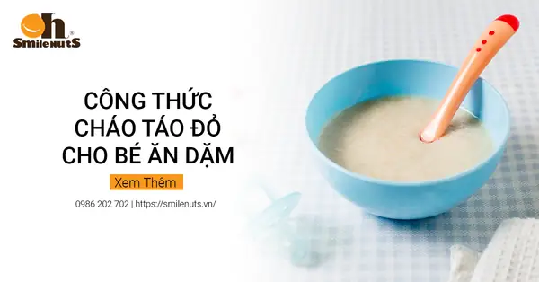Cháo Táo Đỏ Cho Be An Dặm