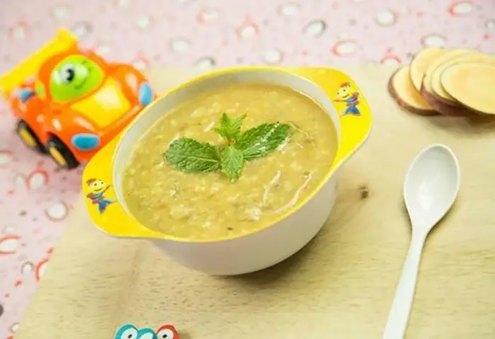 Cháo Thịt Bò Khoai Lang Cho Bé Ăn Dặm