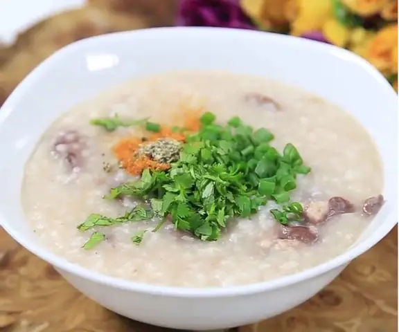 Cháo Tim Heo Đậu Xanh Cho Bé