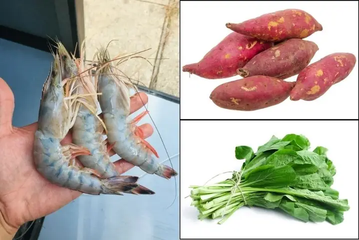 Cháo Tôm Khoai Lang Bí Đỏ