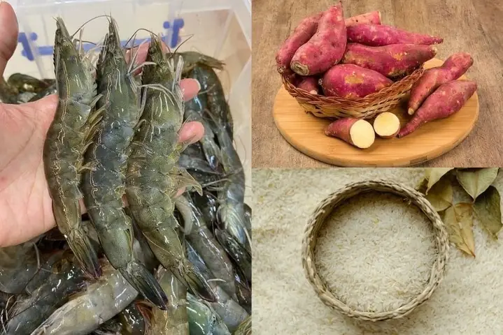 Cháo Tôm Khoai Lang Bí Đỏ