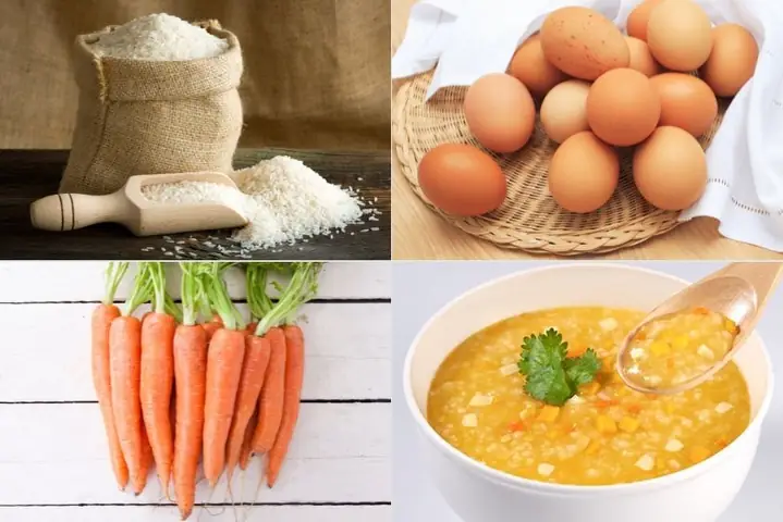 Cháo Trứng Cà Rốt Cho Bé