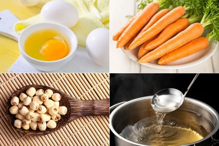 Cháo Trứng Cà Rốt Cho Bé