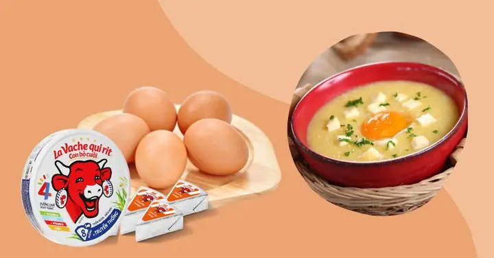 Cháo Trứng Gà Cà Rốt Phô Mai