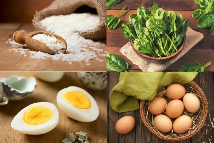 Cháo Trứng Rau Mồng Tơi Cho Bé