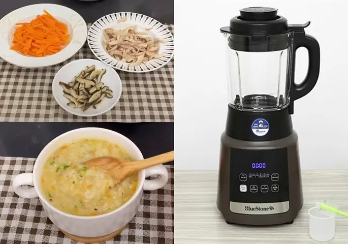 Cháo Xay Trộn Sữa Giúp Bé
