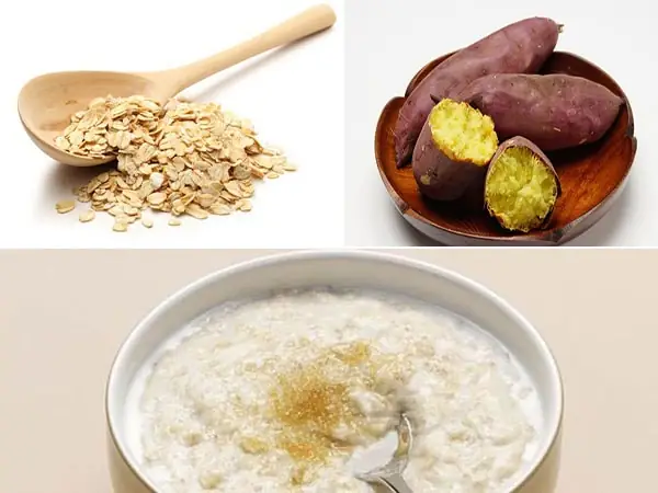 Cháo Yến Mạch Thịt Bò Khoai Lang