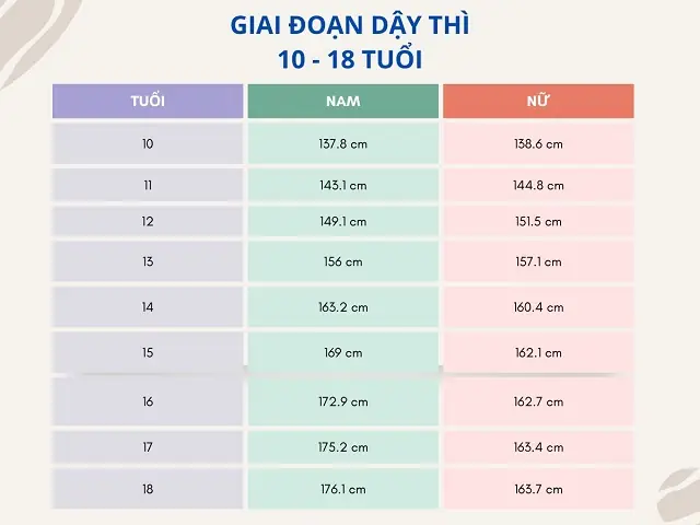 Chiều Cao Chuẩn Của Nữ 15 Tuổi