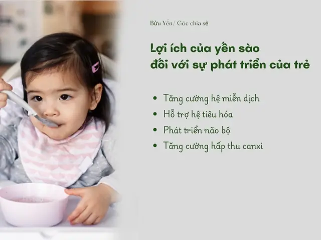 Cho Trẻ Em Ăn Yến Sào