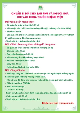 Chuan Bi Di Sinh Can Mang Theo Nhung Gi