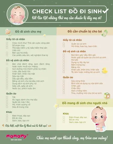 Chuẩn Bị Đồ Đi Sinh Ở Bệnh Viện