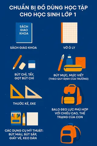 Chuẩn Bị Sách Vở Cho Con Vào Lớp 1