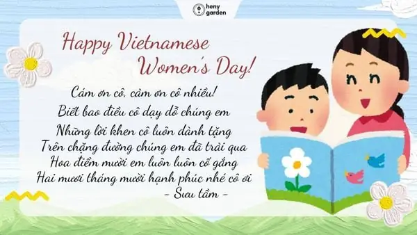 Chúc 20/10 Cô Giáo Mầm Non