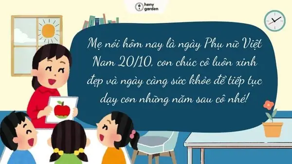 Chúc 20/10 Cô Giáo Mầm Non