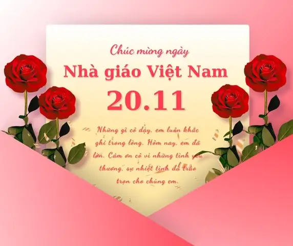 Chúc Thầy Cô 20 Tháng 11