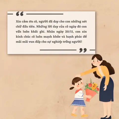 Chúc Thầy Cô 20 Tháng 11