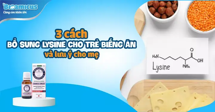 Có Nên Bổ Sung Lysine Cho Bé