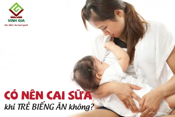 Có Nên Cai Sữa Khi Trẻ Biếng Ăn