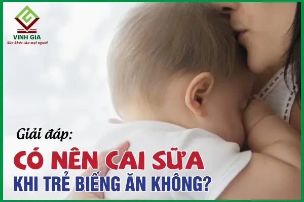 Có Nên Cai Sữa Khi Trẻ Biếng Ăn