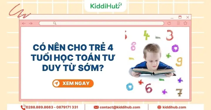 Có Nên Cho Trẻ 4 Tuổi Học Toán Tư Duy