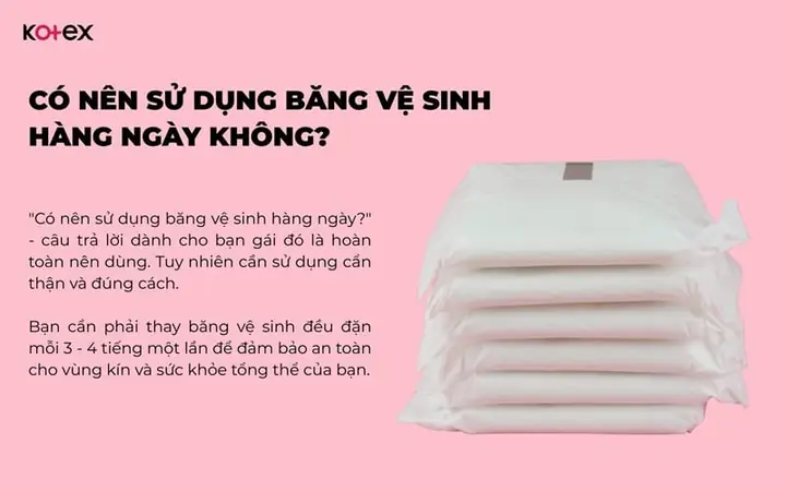 Có Nên Dùng Băng Vệ Sinh Hàng Ngày