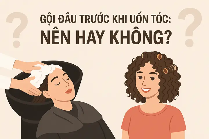 Có Nên Gội Đầu Trước Khi Uốn Tóc Không