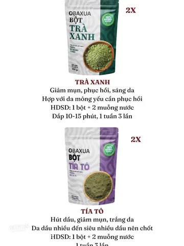 Công Dụng Của Bột Trà Xanh Và Cám Gạo