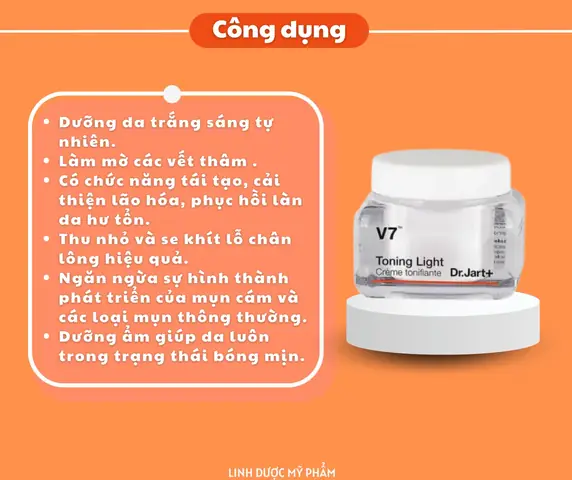 Công Dụng Của Kem V7 Toning Light
