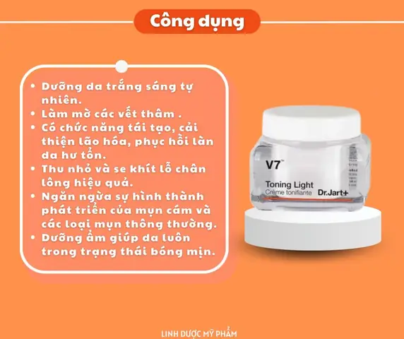 Công Dụng Của Kem V7 Toning Light