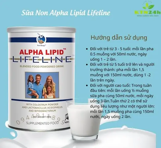 Công Dụng Của Sữa Alpha Lipid Lifeline