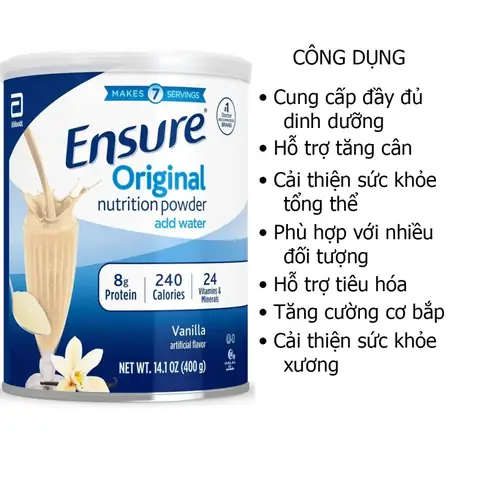 Công Dụng Của Sữa Ensure Mỹ