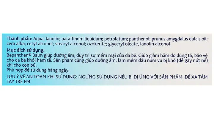 Công Dụng Của Thuốc Bepanthen Balm